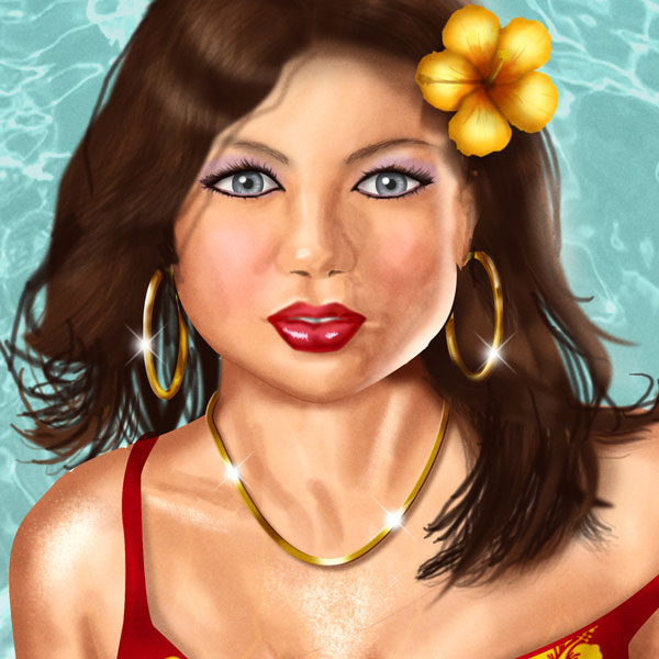 Hibiscus Girl - Artwork